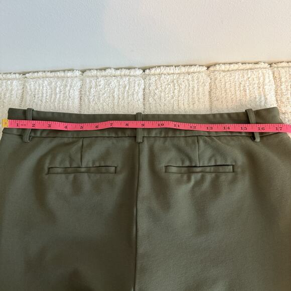Liz Claiborne Womens Size 14 Green Casual Pants Office Mid-Rise Timeless Simple - Picture 3 of 11